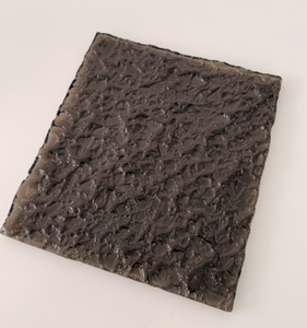 Panneau de verre figuré moderne, forme rectangulaire, à fixer au mur, structure solide, art en verre durable - Product Image 3
