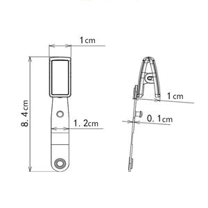 Carrete de insignia de tarjeta de identificación de nombre con clip de metal barato con correa de cinturón de PVC y soporte de accesorios de botón - Product Image 6