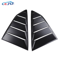 Ailerons de fenêtre latérale arrière de voiture en ABS noir brillant aspect carbone pour Chevrolet Camaro 1LT 2LT RS 1SS 2SS LS 2016-2024