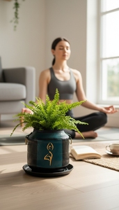 Pot de fleurs élégant fait à la main |   Porte-plantes décoratif pour la décoration intérieure et extérieure de la maison et du jardin - Product Image 5