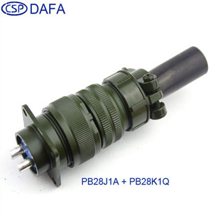 ขั้วต่อ CSP PB28 รุ่น PB28J1A ปลั๊กแบบวงกลมสำหรับการบิน  หน้าสัมผัสพลาสติก PBT เกรดทหาร - Product Image 4