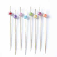 Coloré 9cm En Plastique Football Fantaisie Bâtons De Fruits Creative Écologique Bambou Brochette Articles De Fête
