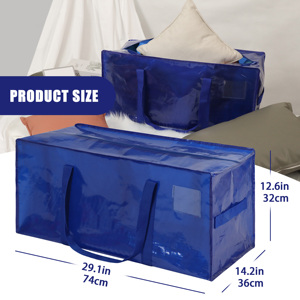 Sâu màu xanh nặng nhiệm vụ thêm lớn di chuyển túi Ba lô dây đeo lưu trữ <span class=keywords><strong>Totes</strong></span> cho tiết kiệm không gian - Product Image 4