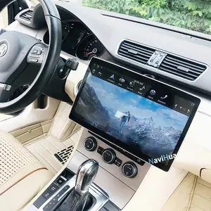 NaviHua 12.8" Android 8.1 system 4+32G 2 din 360 degree rotating for Universal Tesla machine screen multimedia navigator