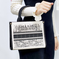 Toile Bible livre couverture sac fermeture éclair moraillon Portable sac à main voyage anti-poussière étui de protection à la mode Design cadeau