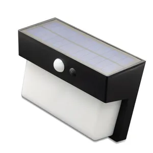 Luz Solar de pared impermeable para exteriores, lámpara de energía Solar de alta calidad con Sensor de movimiento PIR