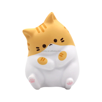 Jouet anti-stress sensoriel en forme de chat de dessin animé mignon, en PU souple à rebond lent, pour soulager le stress, unisexe, 14 ans et plus, jouets d'Halloween