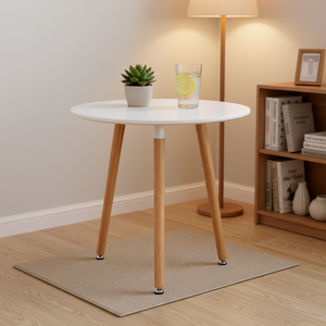 Tavolo da Pranzo Rotondo <span class=keywords><strong>di</strong></span> Lusso <span class=keywords><strong>con</strong></span> Design Moderno in <span class=keywords><strong>Legno</strong></span>, Tavolo <span class=keywords><strong>di</strong></span> Alta Qualità e Durevole per Ristoranti - Product Image 1
