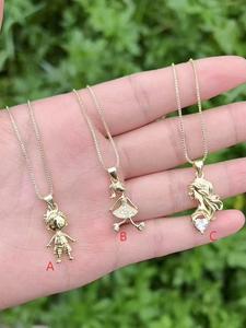 Exquisite and Fashionable Jewelry Necklace Link <b>Chain</b> Cute Kids Accessories Joyeria Pendant Necklace - Product Image 1