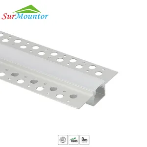 Plaster Recessed Mounting LED Aluminum Profile Led Strip Light Led Drywall Profile Channel