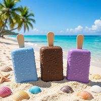 Épée télescopique imprimée en 3D en forme de crème glacée, jouet rétractable par gravité, sans bords tranchants, jouet anti-stress en plastique sûr, vente en gros FBA
