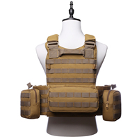 Poids de la plaque extérieure 1000D Oxford gilets tactiques corps poitrine plate-forme réglable multi-poches MOLLE sac tactique poitrine