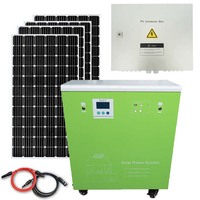 Kit Système Solaire 3KW avec Onduleur à Onde Sinusoïdale Pure, Contrôleur MPPT et Batterie LiFePO4 WON-W1-1AP3000W pour Maison Résidentielle