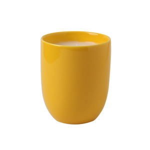 Porte-bougie cylindrique en céramique, design classique, capacité 250 ml, blanc, orange, gris, décoration d'intérieur, logo personnalisé, impression numérique - Product Image 6