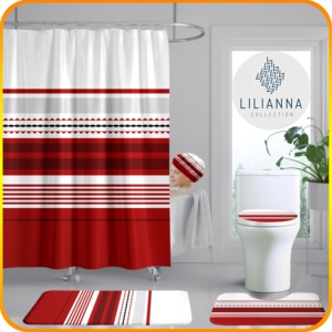 Colección LILIANNA al por Mayor: Juego de Sábanas con Edredón, Colcha y Cortinas a Juego para Baño, Tamaño King - Product Image 3