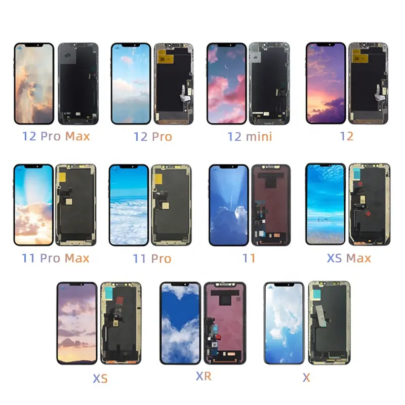 Écran tactile LCD pour iPhone X Xs Xr Xs Max 11 11 Pro 11 Pro Max 12 12Pro 12 13 14 mini Pro Max