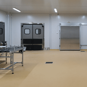 <span class=keywords><strong>Puerta</strong></span> Corredera de Doble Acción de Diseño Moderno con Apertura Lateral para Cocina Comercial y Restaurante, Resistente a Impactos y Anticolisión - Product Image 6