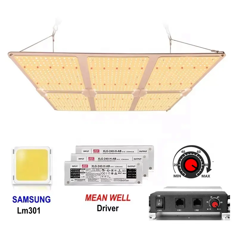 Im301b lm301h 630w pro aero-горшок aeropot led grow light Водонепроницаемая full spectrum led grow lights Крытый переключатель мод-чип