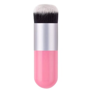 Flat Top Nylon Makeup Brush Short Handle Concealer Powder Liquid <b>Foundation</b> Face Brush - Product Image 6