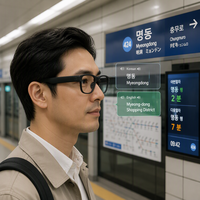 Lunettes d'interprétation IA avec monture en alliage de magnésium, traduction multilingue en temps réel, lunettes intelligentes pour les affaires internationales