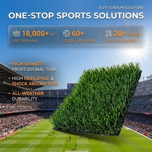 Ensemble complet de construction de terrain de football extérieur sur mesure avec gazon artificiel toutes saisons, éclairage à haut mât et clôture de terrain - Product Image 1