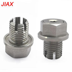 Pièces de modification automobile : Bouchon de vidange <span class=keywords><strong>d</strong></span>'huile M14*1.5 en acier inoxydable, kit de réparation de filetage de carter <span class=keywords><strong>d</strong></span>'huile avec joint torique et joint en cuivre - Product Image 3