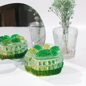 Đầu riserdiy kim cương mèo claw lưu trữ hộp Silicone khuôn kẹo lưu trữ đồ trang sức hộp nhỏ giọt keo khuôn - Product Image 1