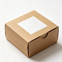 Boîte cadeau pliante en carton ondulé avec poignée en papier