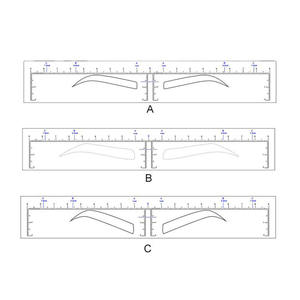 OEM, nuevo estilo, maquillaje permanente, forma de ceja, regla, pegatina, <span class=keywords><strong>plantilla</strong></span> de ceja, <span class=keywords><strong>plantilla</strong></span> para <span class=keywords><strong>cejas</strong></span>, Ombre Power Brows - Product Image 1