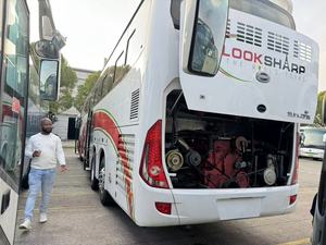 Sunlong 47 chỗ ngồi sang trọng dài khoảng cách huấn luyện viên xe buýt để bán phía sau động cơ đôi Trục xe buýt Cummins với nhà vệ sinh - Product Image 6