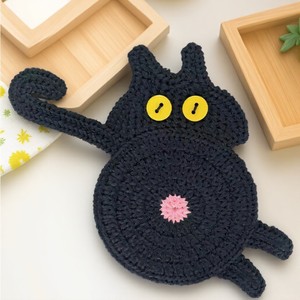 Creative Cute Knitted Cat-shaped Cup <strong>Mat</strong> Heat Resistant <strong>Woven</strong> Cup Coasters Coffee Cup <strong>Mat</strong> for Outdoor Indoor Use - Product Image 5