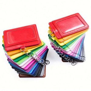 Porte-cartes et porte-badges professionnels en cuir PU mince, vente en gros - Product Image 1