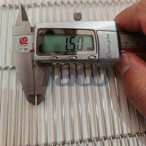 फूड ग्रेड SS304 1.25 मिमी 1.5 मिमी तार 7 मिमी पिच छोटे कन्वेयर वायर मेष बेल्ट - Product Image 3