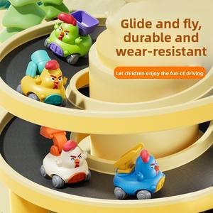 YD TOYS Nuevo Coche de Juguete de Plástico con Diseño de Pollo de <span class=keywords><strong>Dibujos</strong></span> <span class=keywords><strong>Animados</strong></span>, Inercial, de Ingeniería, Multiarticulado y Móvil, Divertido para Niños, Escala 1:5, Venta al por Mayor - Product Image 4