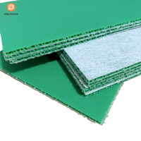 Panneau alvéolé en PP à surface rugueuse pour protection de chantier, panneau de construction en plastique recyclé, sous-couche de protection de sol