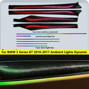Pour <span class=keywords><strong>BMW</strong></span> Série 5 GT 2010-2017 : Éclairage d'ambiance dynamique à flux actif pour panneau <span class=keywords><strong>de</strong></span> <span class=keywords><strong>porte</strong></span>, remplacement 1:1, contrôle par écran/clé CD - Product Image 1
