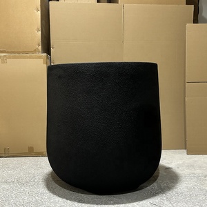 Pot de fleurs en fibre de <span class=keywords><strong>verre</strong></span> simple de style européen, écologique, biodégradable, rond, pour l'extérieur/l'intérieur, pour jardin, hôtel, centre commercial - Product Image 6