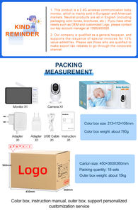 Sistema de monitoreo de bebés Audio WIFI APP 7 pulgadas HD 1080p Audio bidireccional Visión nocturna Pan-Tilt <span class=keywords><strong>Mi</strong></span> Mini Baby Video Monitor - Product Image 6