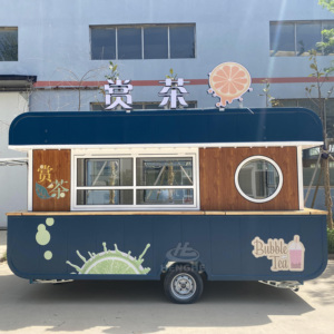 Nuevo Diseño de Carrito de Comida para Hot Dogs, Camión de Comida, Contenedor Estándar Americano, Remolque de Comida con Mesa, Remolque de Comida Móvil Clásico - Product Image 4