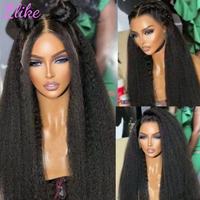 Pelucas de Cabello Humano con Encaje Frontal HD de 30-40 Pulgadas al por Mayor, Kinky Yaki Liso 13x6 360 Completo para Peluca Frontal de Encaje, Ondulado Profundo para Mujeres