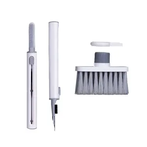 Custom Stock Multifunctional Earbuds Cleaner Pen Computer Laptop 5 In 1 Keyboard Cleaning Dust Pen Brush Kit