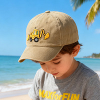 Topi Visor Anak Bahan Katun Bersulam, Laris Manis, Model Lintas Batas, Bergaris, Bernapas, Unisex, Pinggiran Melengkung, Snapback, Pelindung Matahari