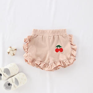 Shorts d'été pour enfants de haute qualité en gros, avec volants et broderies, pour petites filles - Product Image 2