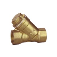 Brass Pipe Fittings 1/2" T Shape Female Strainer Filter Valve Connector For Water Oil Gas