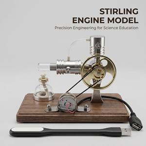Kit de Modèle de <span class=keywords><strong>Moteur</strong></span> <span class=keywords><strong>Stirling</strong></span> à <span class=keywords><strong>Basse</strong></span> <span class=keywords><strong>Température</strong></span>, Jouet Éducatif d'Expérience Scientifique en Physique, <span class=keywords><strong>Moteur</strong></span> à Vapeur pour Démonstration en Laboratoire, Cadeau pour Enseignants - Product Image 1
