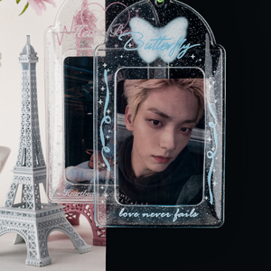 Soporte para tarjeta fotográfica Kpop, funda para tarjeta holográfica con purpurina de PVC personalizada para tarjeta Idol/foto de 3 pulgadas - Product Image 2