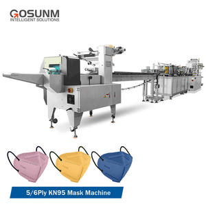 GOSUNM FPP2 FPP3 KN95 N95 120 Pcs/min Otomatis Mesin Pembuat Masker Wajah N95 Jalur Produksi Masker KN95 - Product Image 4