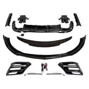 Pour Mercedes Classe S W223 2021-2022 : Nouveau kit de carrosserie en PP, style B, comprenant lèvre de pare-chocs <span class=keywords><strong>avant</strong></span>, diffuseur arrière et jupes latérales (convertis). - Product Image 2