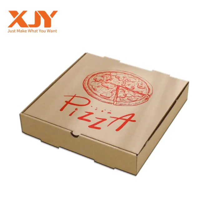 Boîte à pizza en papier kraft biodégradable de qualité alimentaire, fournitures d'emballage pour petites entreprises