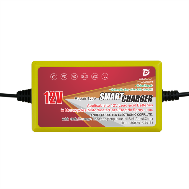 12V 1A Smart Battery Charger | Automatic Trickle Charger for Lead Acid with Overcharge Protection